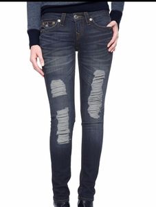 True Religion Blue Moonshine Skinny Jeans
